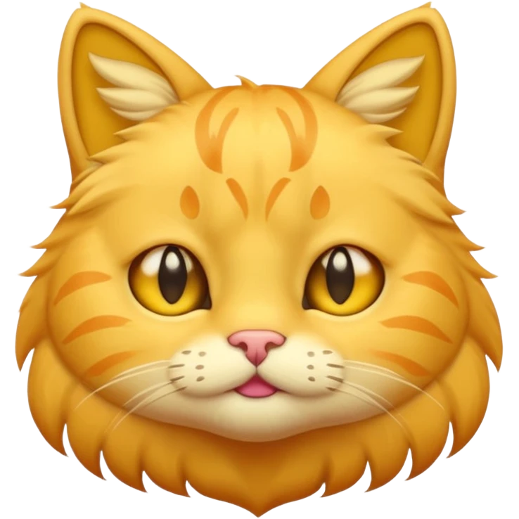 yellow cat (looks like this 😸😺🐱) with tears streaming down its cheeks (like this 😭) emoji
