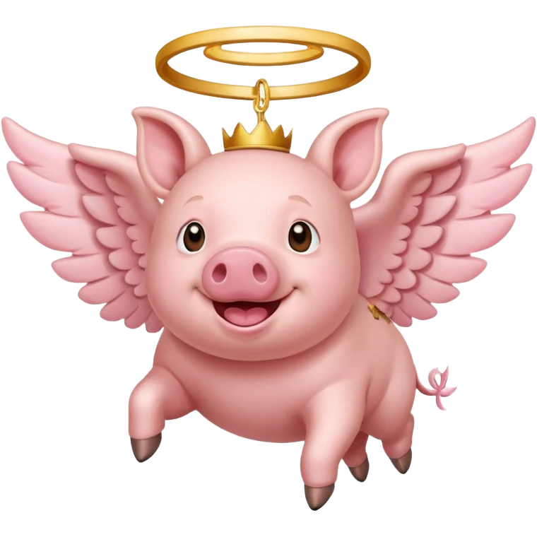 Flying pig emoji