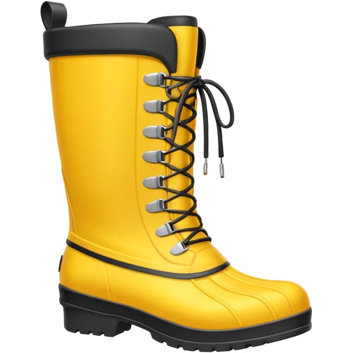 yellow waterproof boots emoji