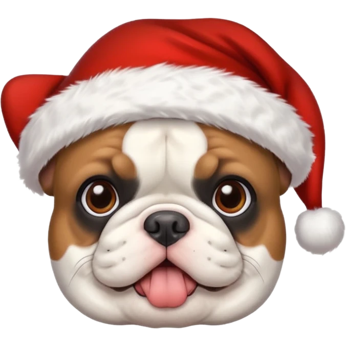 chrstimas French bulldog emoji