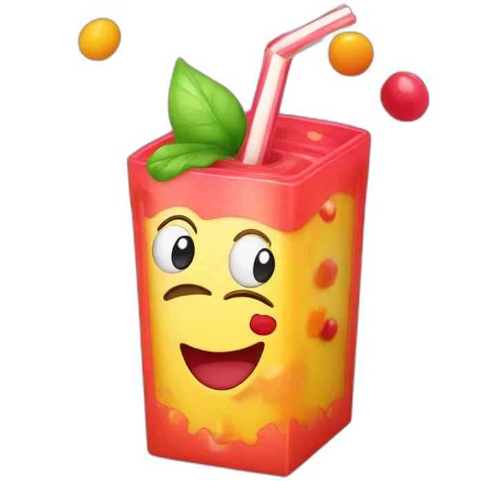 Candy happy juice box emoji