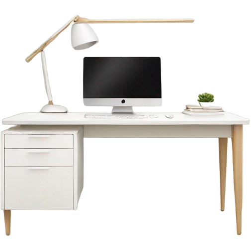 minimalist-clean-work-desk-with-white-wood-colorway-front-view emoji