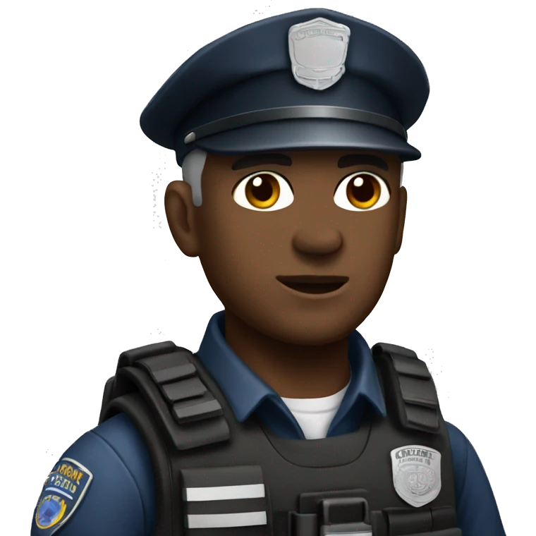 Swat officer iOS  emoji
