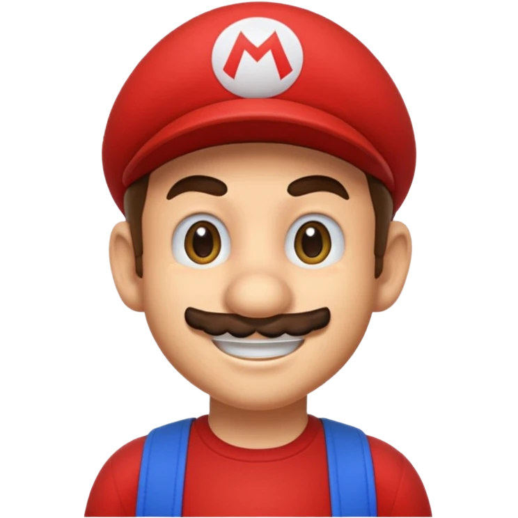 Super mario make the shirt red emoji
