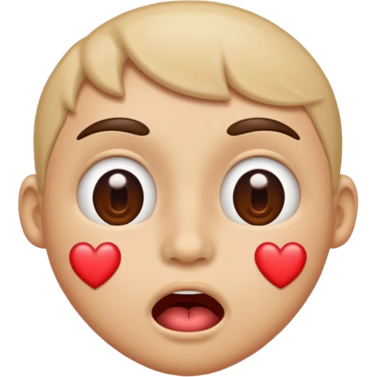 A face with heart eyes and is drooling  emoji