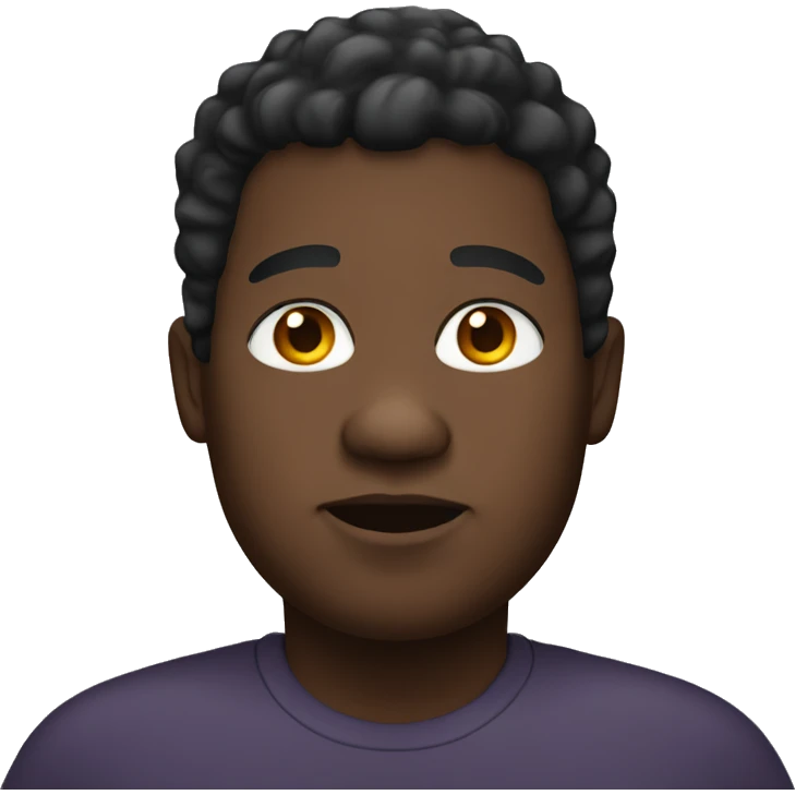 fat black person emoji