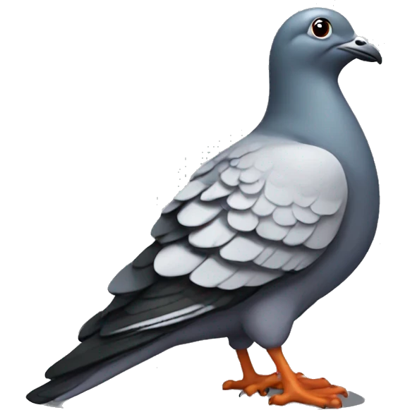 Puking pigeon emoji