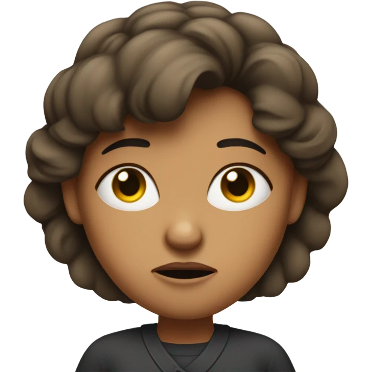 Upset woman pointing finger emoji