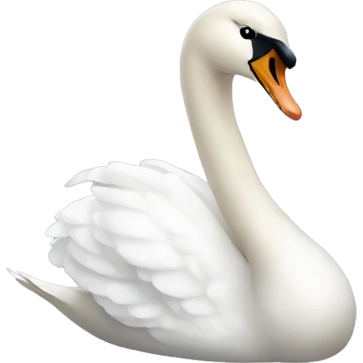 a white swan emoji