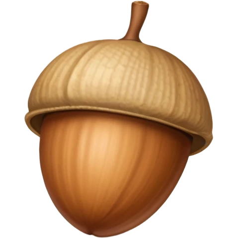 kacang acorn emoji