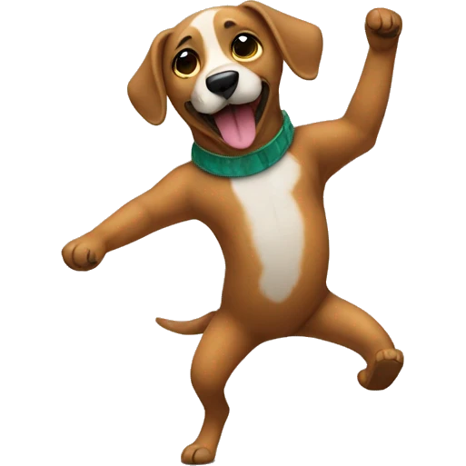 Perro bailando emoji