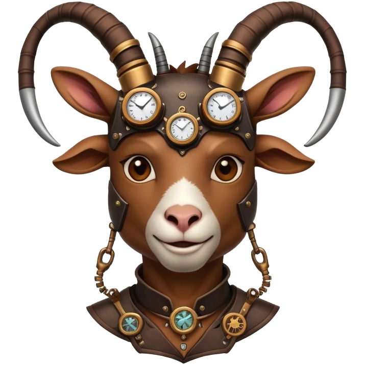 Steampunk Goat(Ram) man 2/3 view emoji