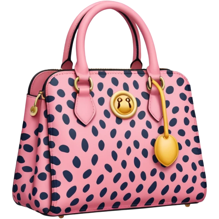 Pink leopard bag emoji