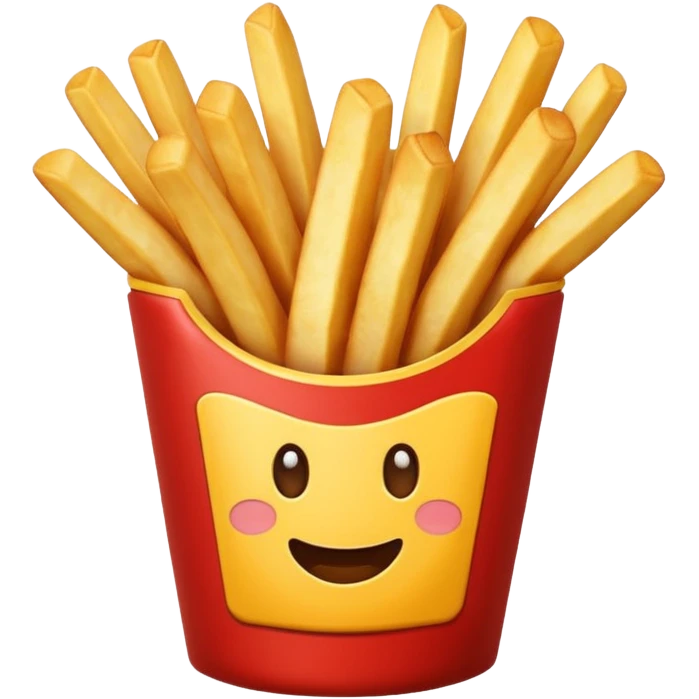 fries without face emoji