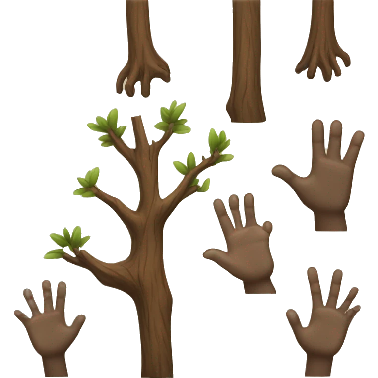 tree fingers emoji