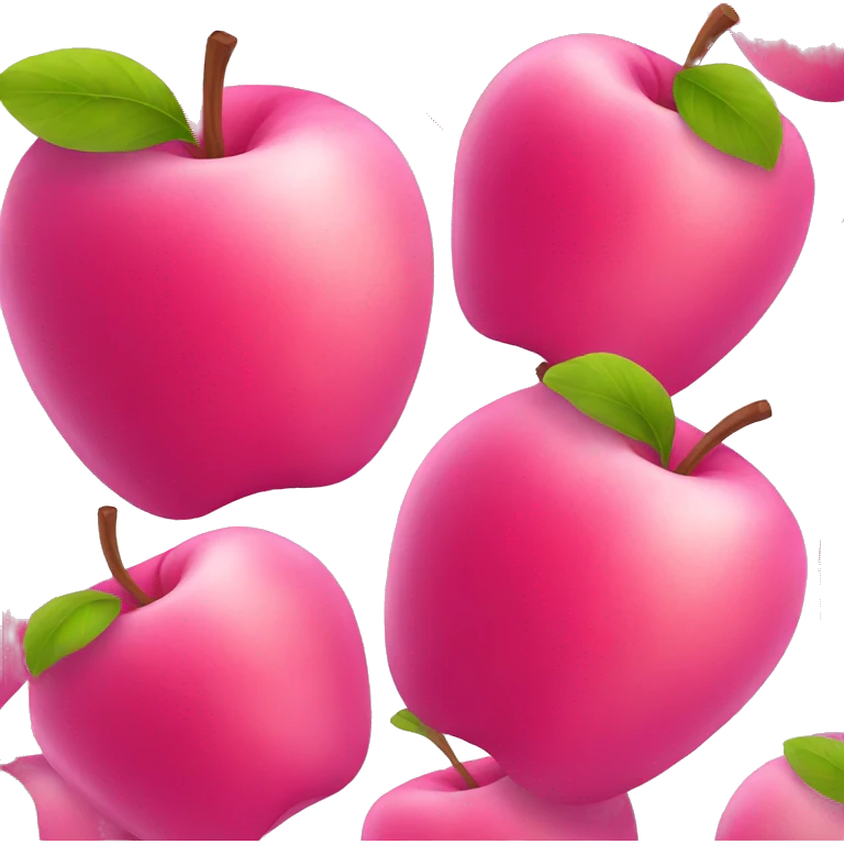 pink apple emoji