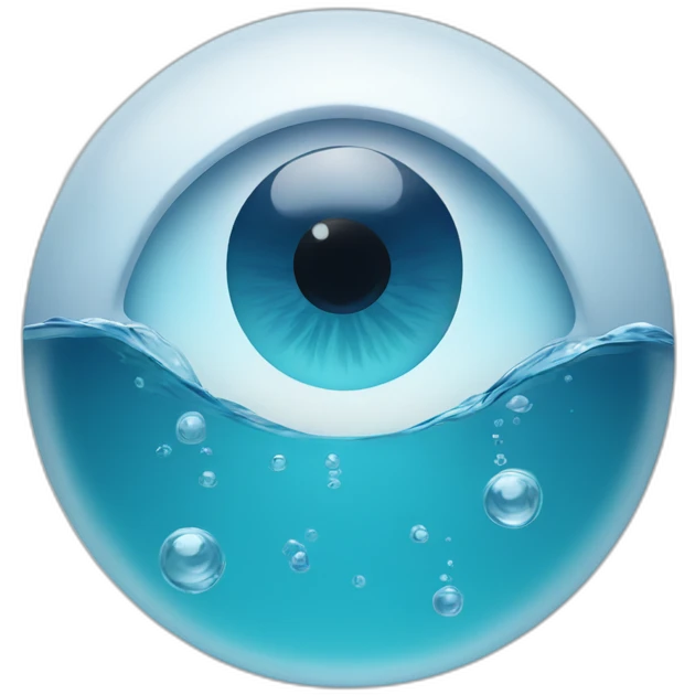 water-eye emoji
