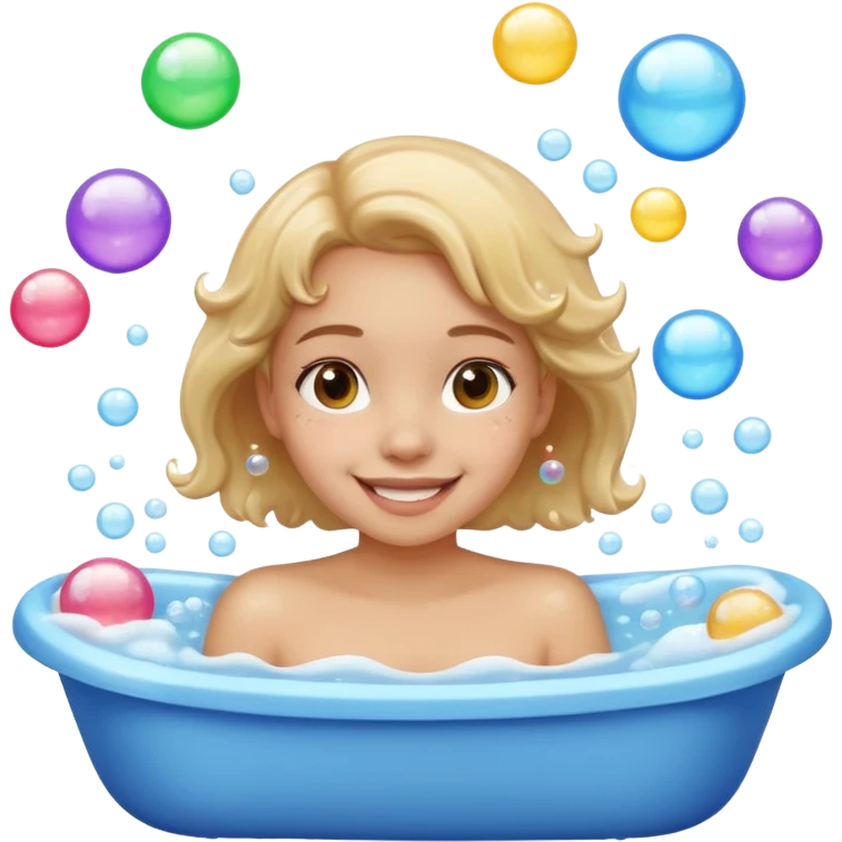 Chica bañada emoji