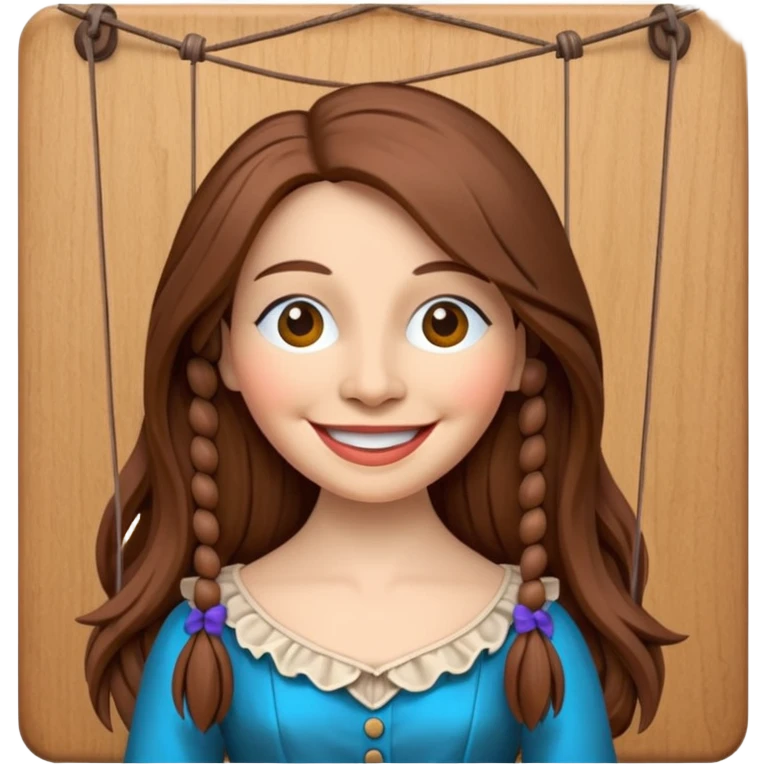 Icon for Puppet Theater: a female puppet on strings emoji