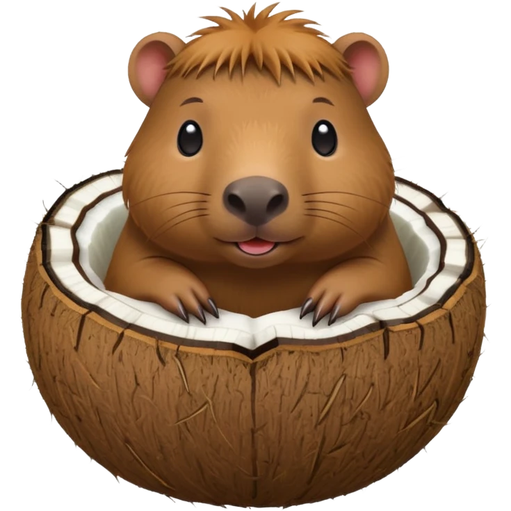 capybara in a coconut  emoji