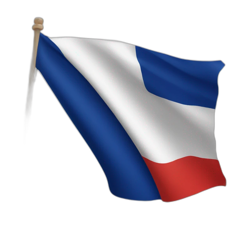 drapeau francais qui se fait frapper emoji