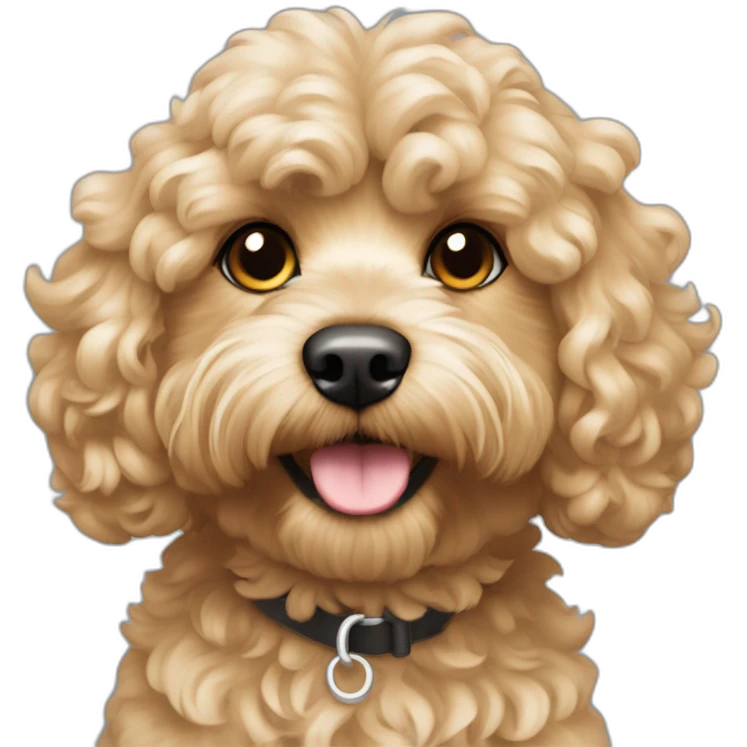 Curly Fur, Light blonde, Cavapoo emoji
