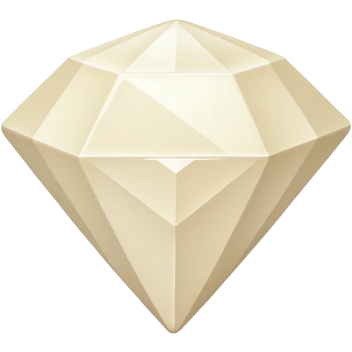 diamond shape carved from ivory. square tilted 45 degrees emoji