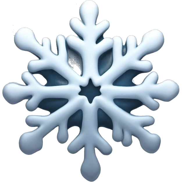 Melting snowflake emoji