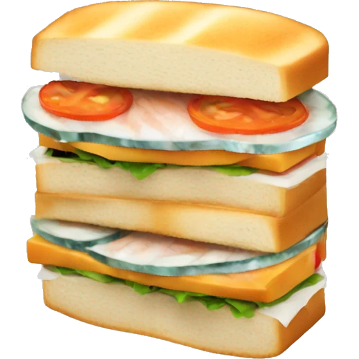 sandwich with fish emoji