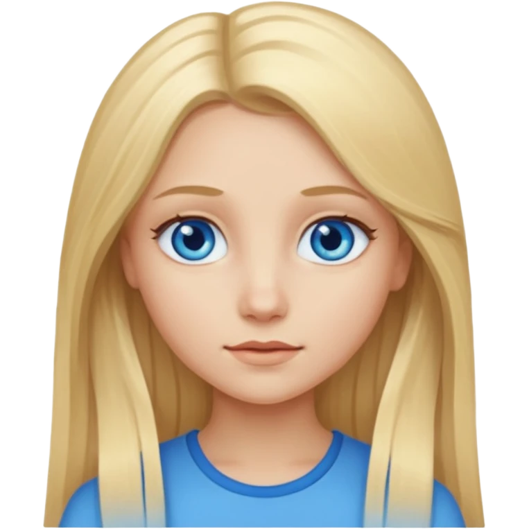 Girl with long blonde hair emoji