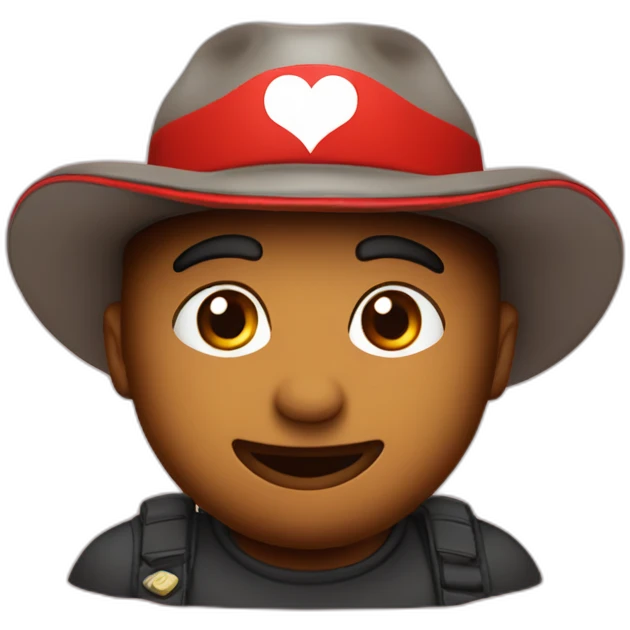 I ❤️ bandy hat emoji