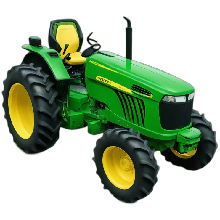 green john deere tractor emoji