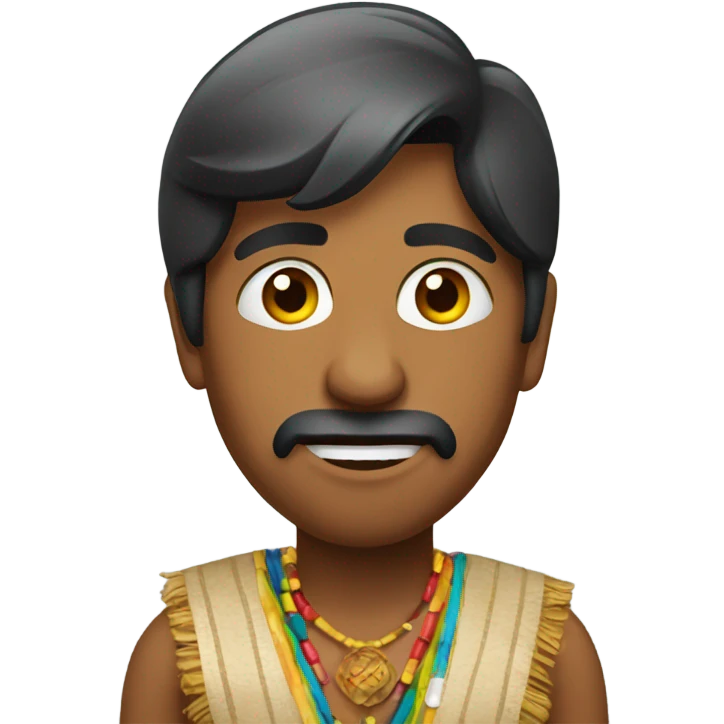 Indian in Colombia partying  emoji