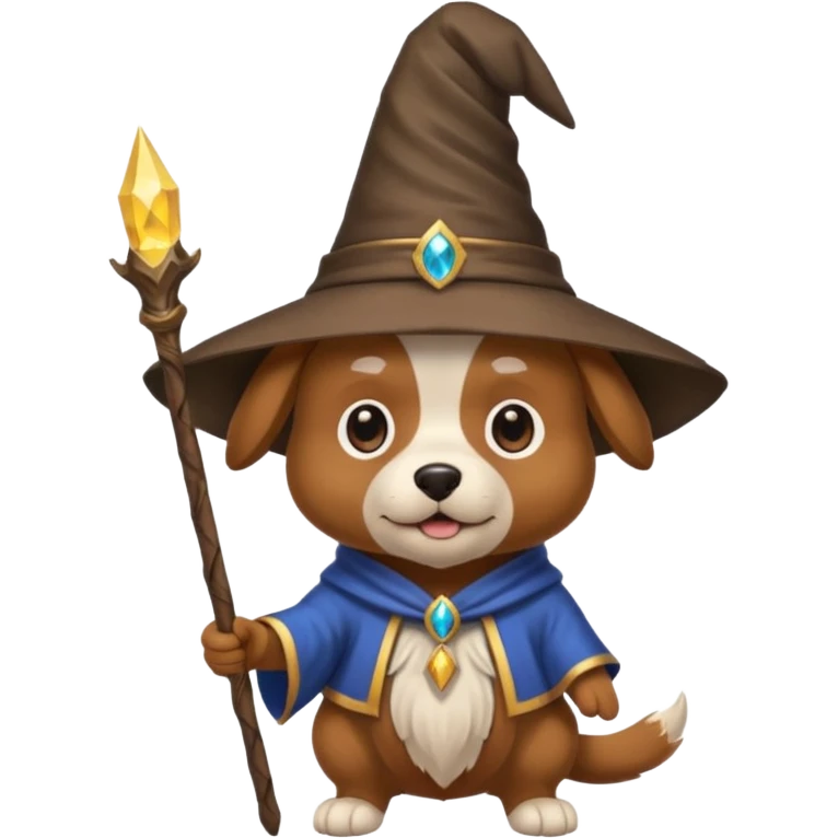 Dog wizard emoji