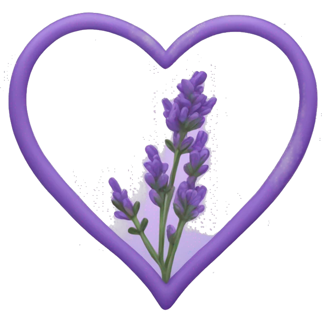 lavender heart emoji