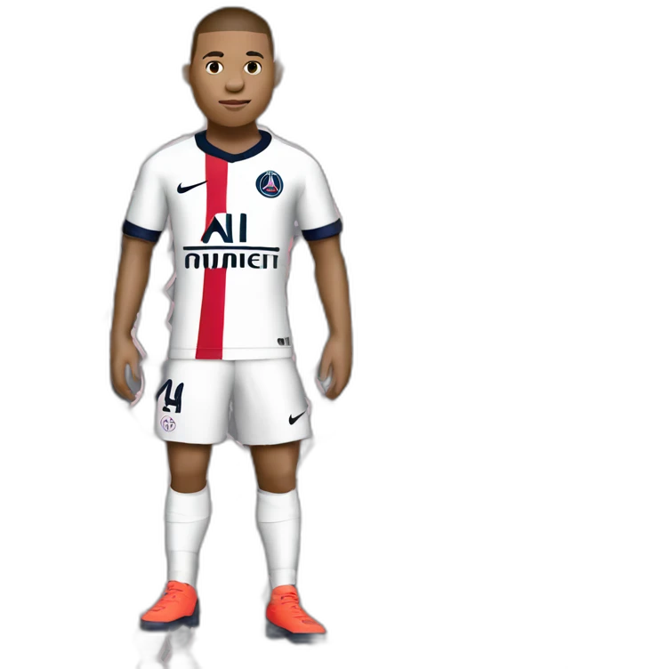 mbappé maillot officiel psg 23-24 emoji