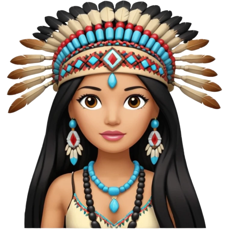 Native American Barbie  emoji