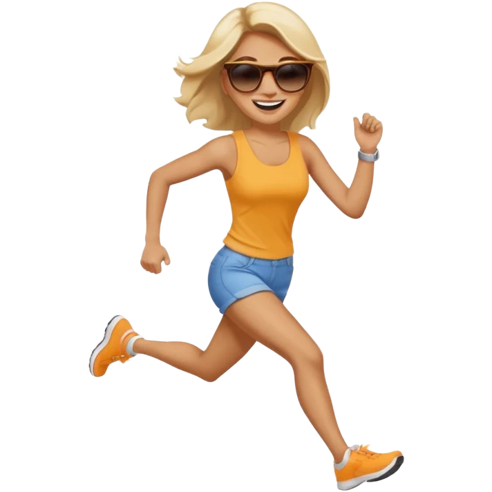 Woman Running to brunch emoji