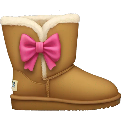 Uggs with a bow emoji
