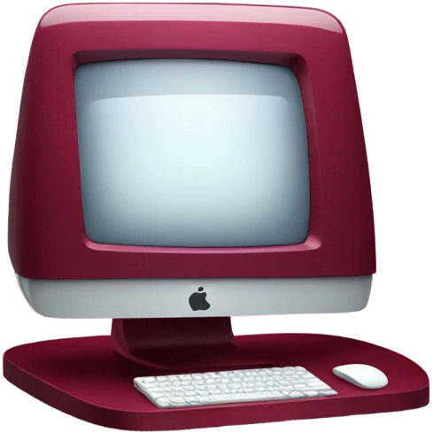 burgundy iMac emoji