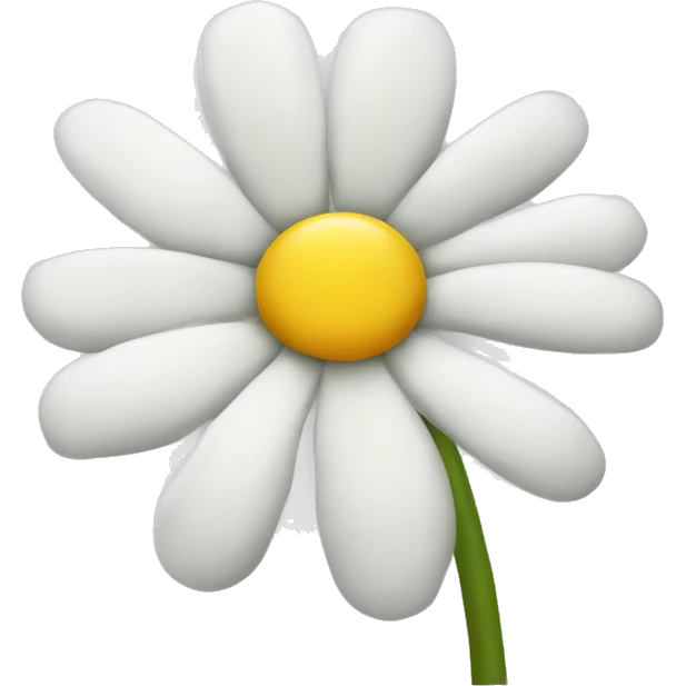 one chamomile flower emoji