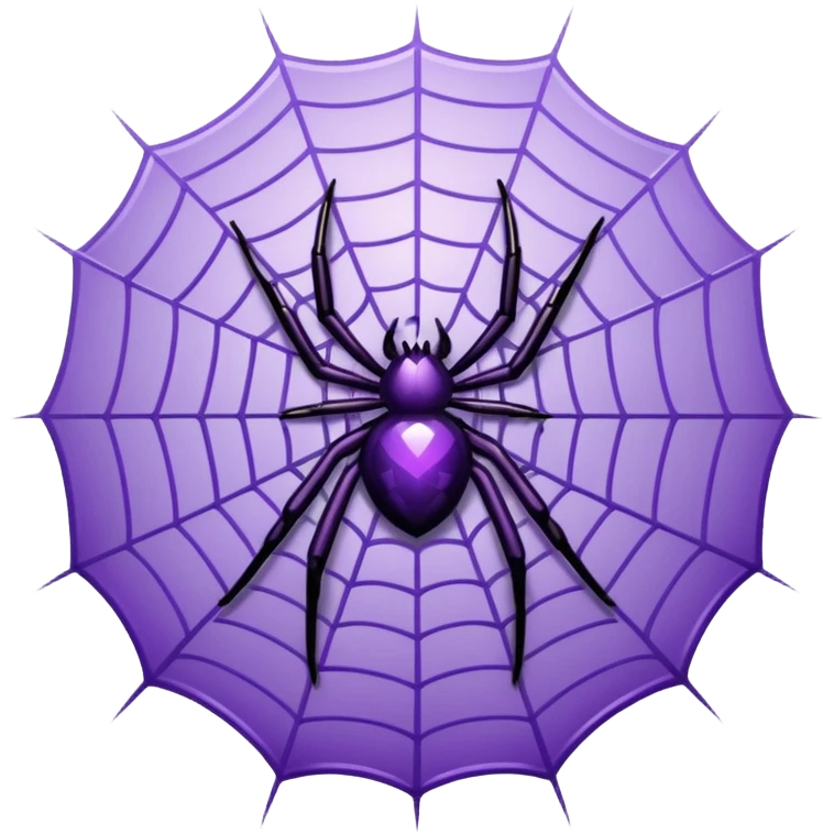 make a purple web spider emoji