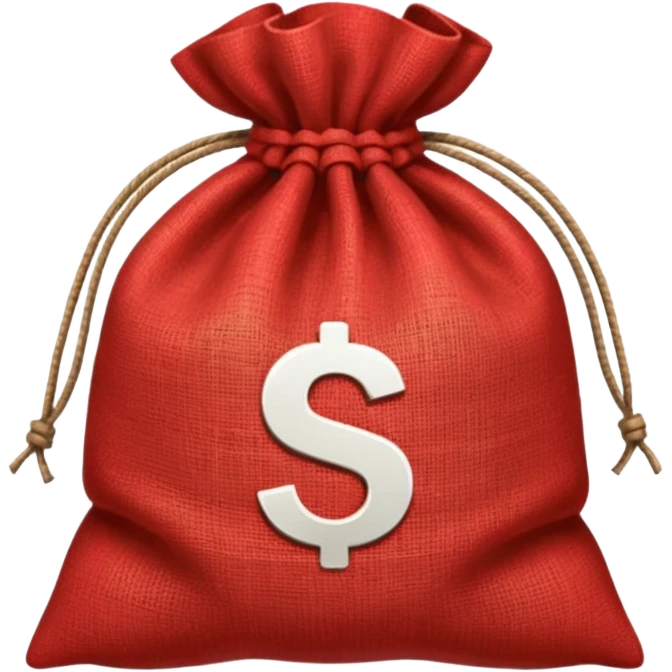 red money sack emoji