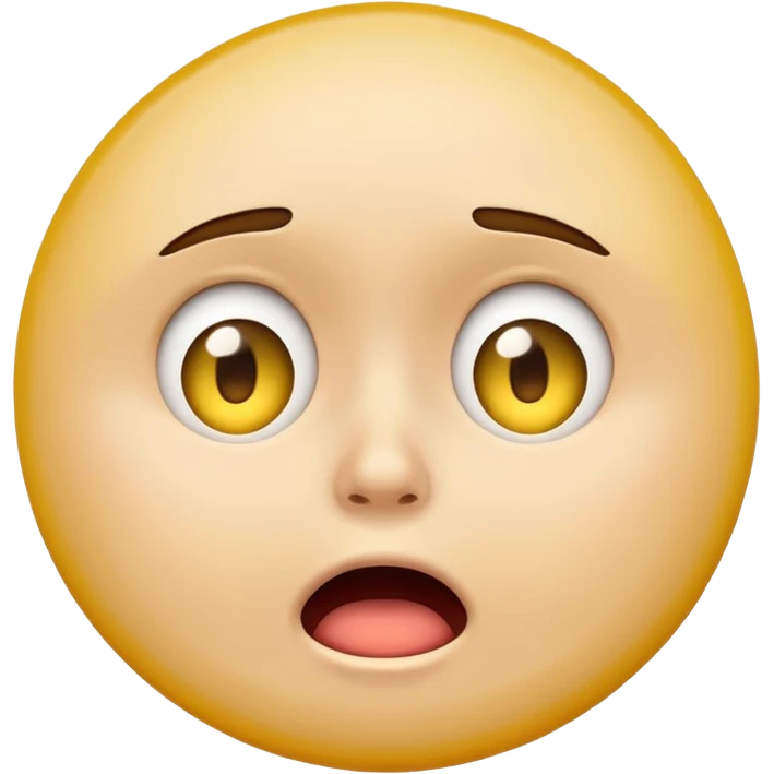 Can you make a shocked face that kinda looks disgusted  make it one of the yellow ones that are circular emoji