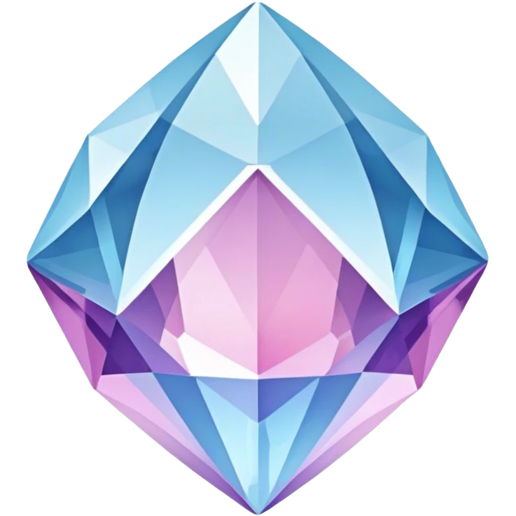 Pastel-blue-purple-pink crystal gem emoji