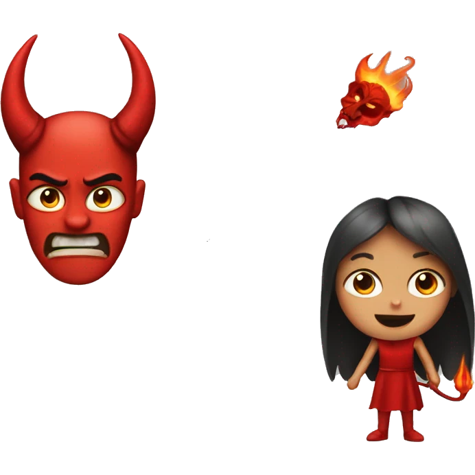 Alíen with devil emoji