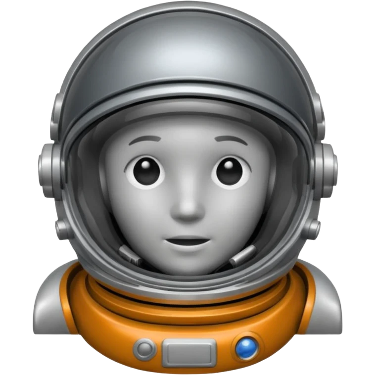 dark grey astronaut helmet  emoji