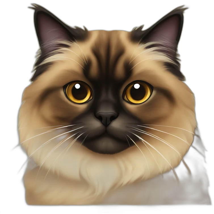 Tortoise shell Himalayan cat emoji