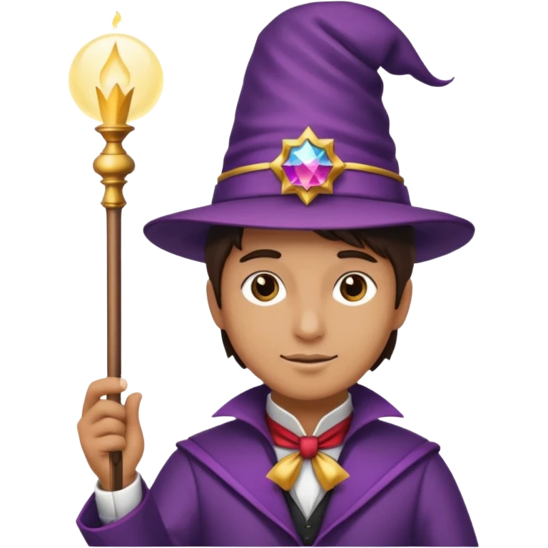 🧍🏼🪄🎩 emoji