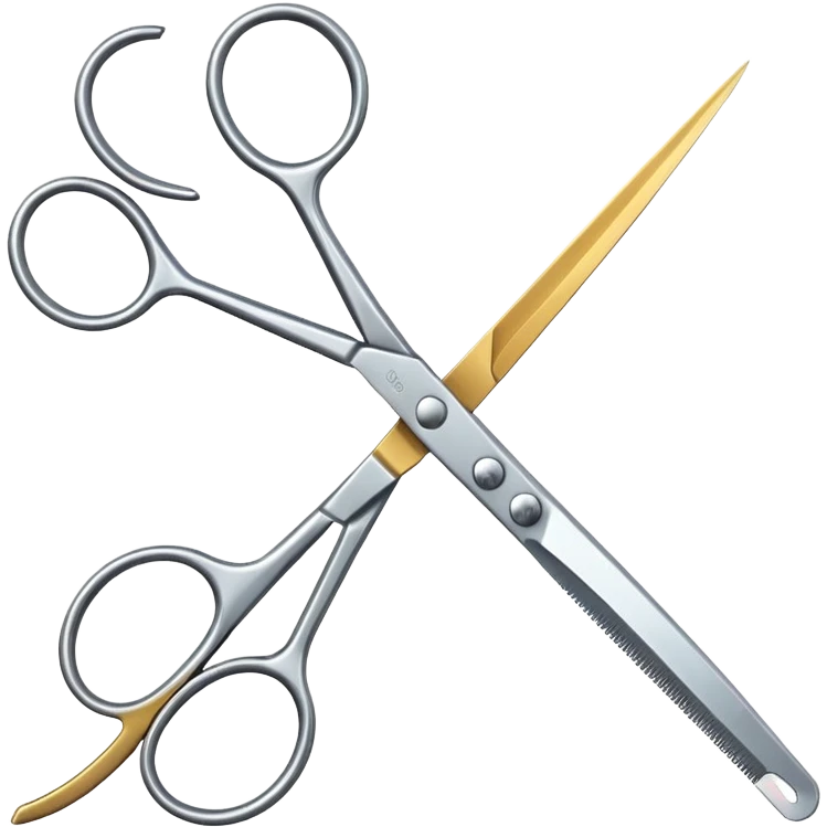 barber scissors emoji